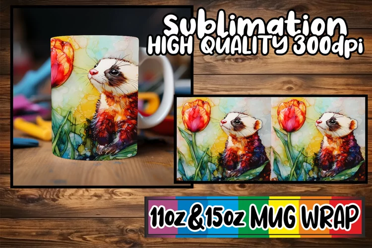 Refreshing vibes 11oz 15oz sublimation wrap, Animals