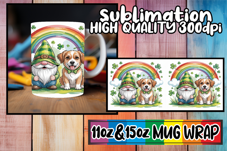 Magical moments 11oz 15oz sublimation wrap, St Patricks