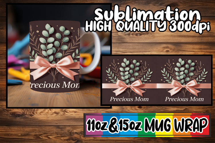 Cheerful sunsets 11oz 15oz sublimation wrap, Mothers Day