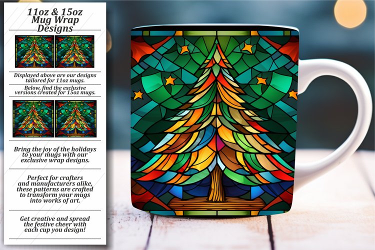 Seasonal Glass Mug Wrap: 11oz/15oz example image 1