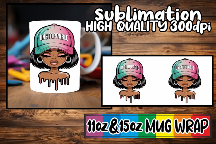 Cozy evenings 11oz 15oz sublimation wrap, Black Woman
