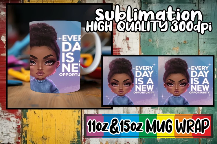 Unique adventures 11oz 15oz sublimation wrap, Woman