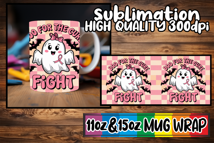 Bright adventures 11oz 15oz mug wrap, Ghost Cancer