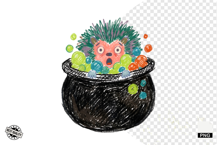 Halloween Hedgehog Clipart