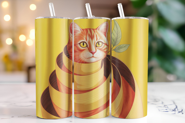 Cat Tumbler Wrap | Sublimation | Tumblers