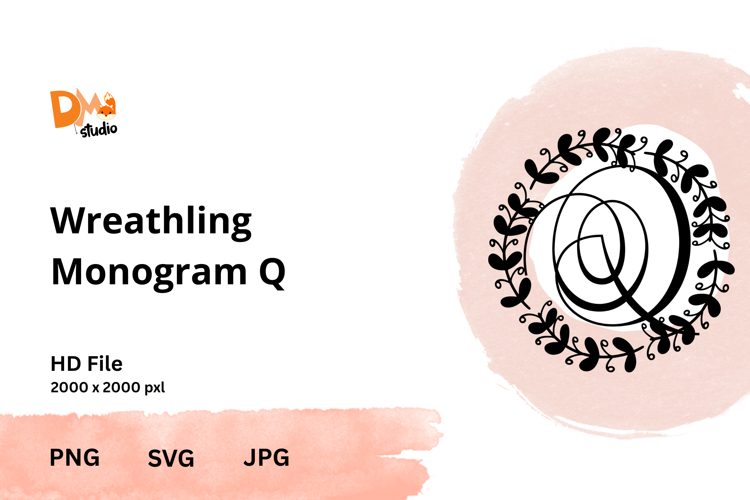 Wreath Monogram SVGs Image 10