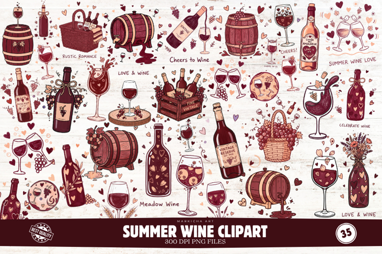 Summer Wine Clipart