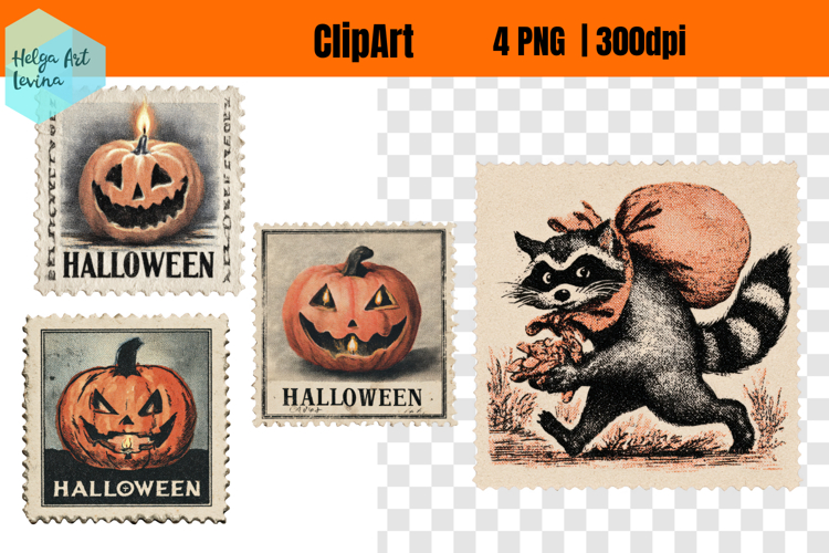 ClipArt | Retro Halloween Sublimation
