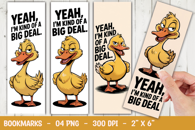 Funny Duck Bookmark Sublimation