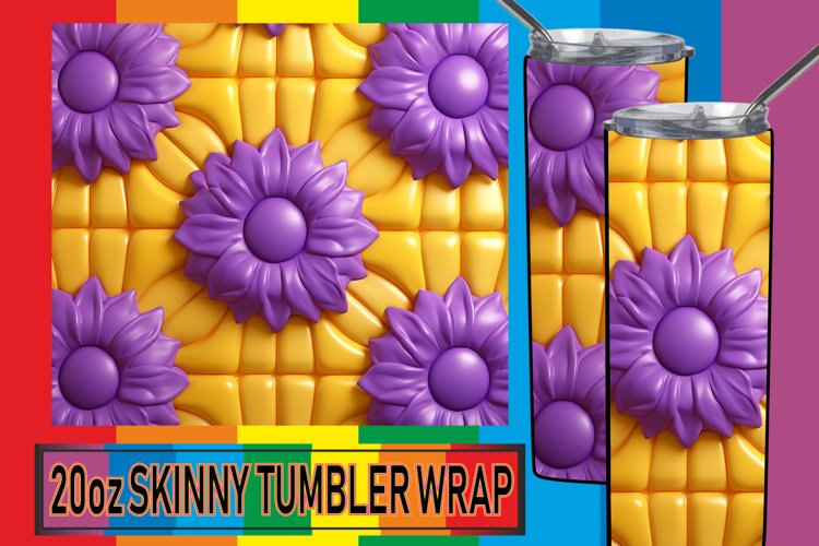 Blooming in 3D: Sublimation Tumbler Wrap example image 1