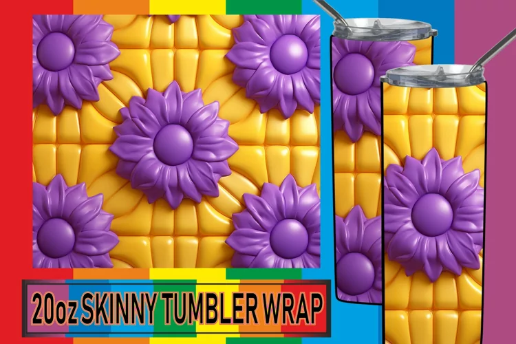 Blooming in 3D: Sublimation Tumbler Wrap