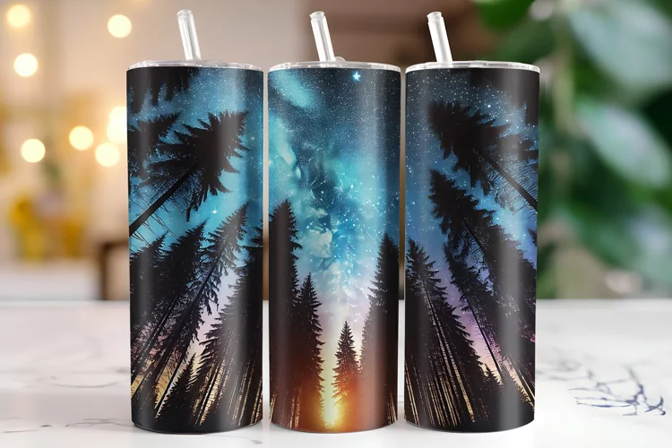 Starry Night Tumbler Wrap | Sublimation | Tumblers
