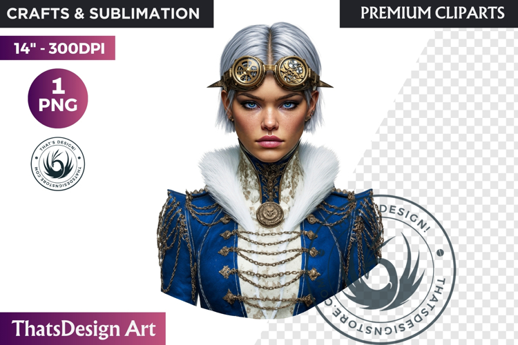 Steampunk Winter Fantasy Sublimation Graphics PNG clipart