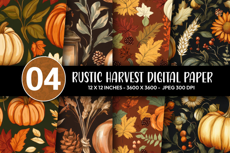 Rustic Harvest Digital Paper