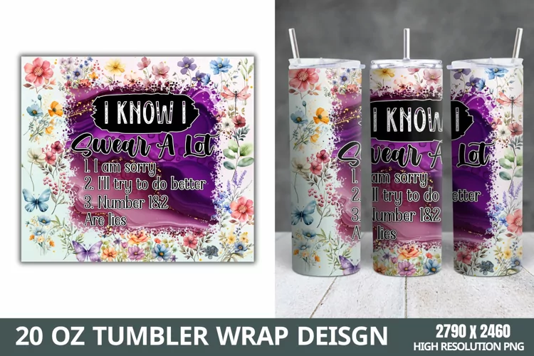 Funny Quotes 20oz Skinny Tumbler Sublimation,