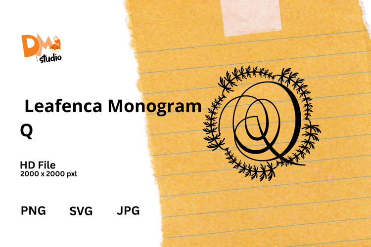 Floral Monogram Letter Svg Image 8