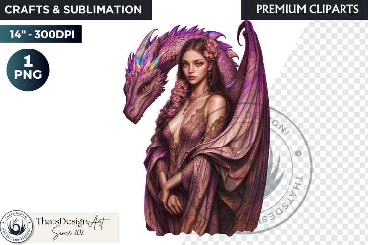 Fantasy Dragon witch clipart, enchantress, dragon egg queen