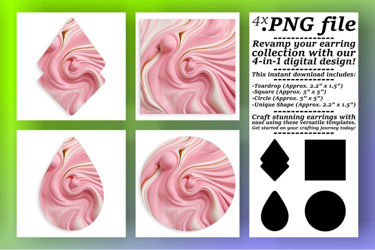 Square Marble Patterns: Sublimation Marvels example image 1