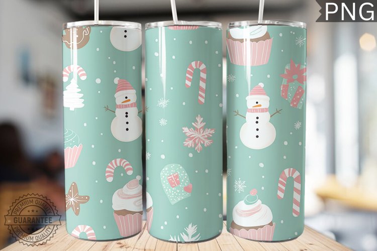 Christmas Tumbler Warp - High Quality 300 Dpi