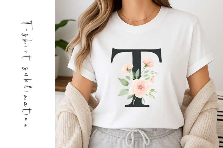 Alphabet, Letters, Monogram, White Flowers