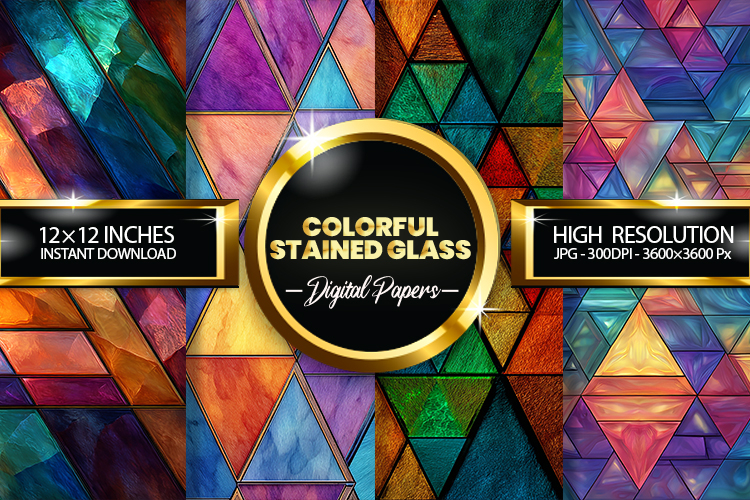 Stained Glass Texture Image 3