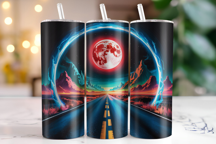Moon Tumbler Wrap | Sublimation | Tumblers