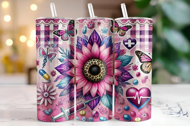 Sunflower Tumbler Wrap | Sublimation | Tumblers