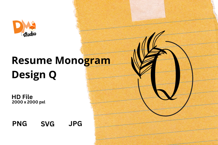 Resume Monogram Design