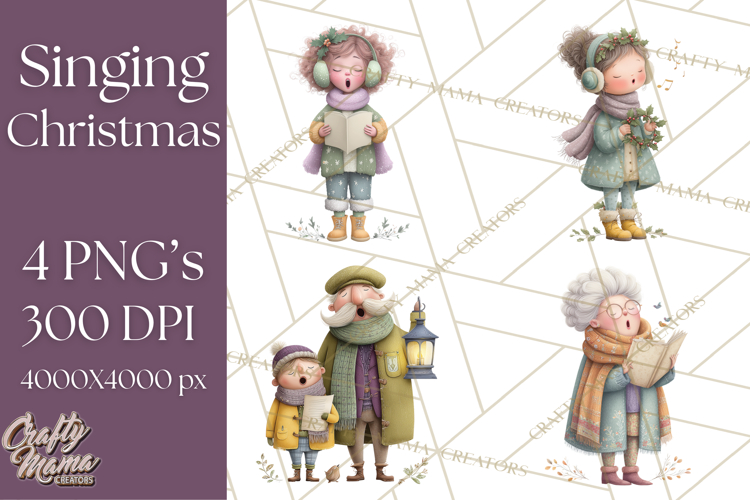 Christmas Carolers Clipart Image 21