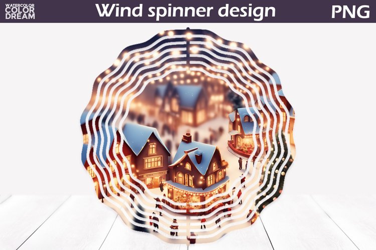 Christmas Wind Spinner Design | Winter Wind Spinner example image 1