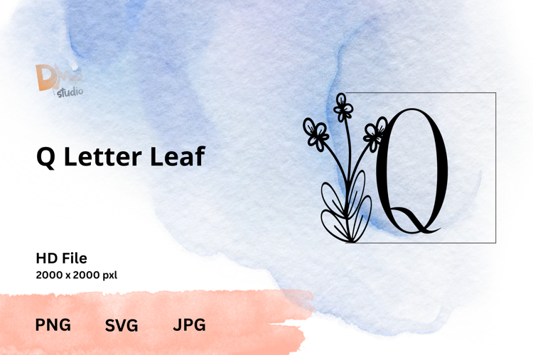 Letter Leaf Monogram