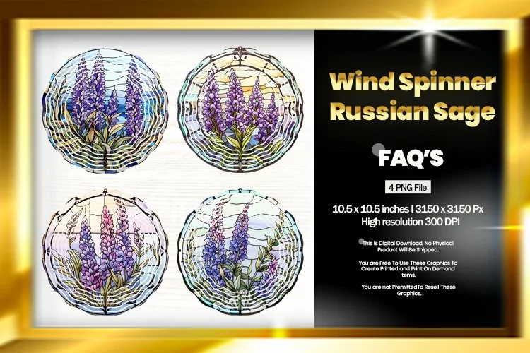 Russian Sage Roses Wind Spinner- 04 variations