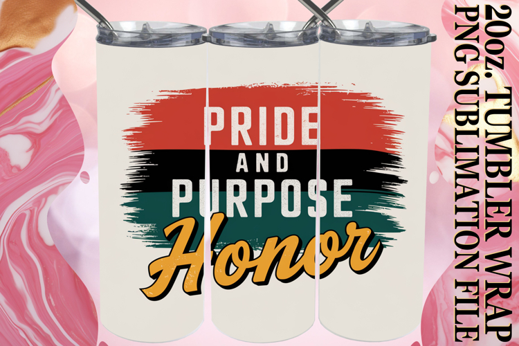 Playful Moments 20oz tumbler wrap, Juneteenth