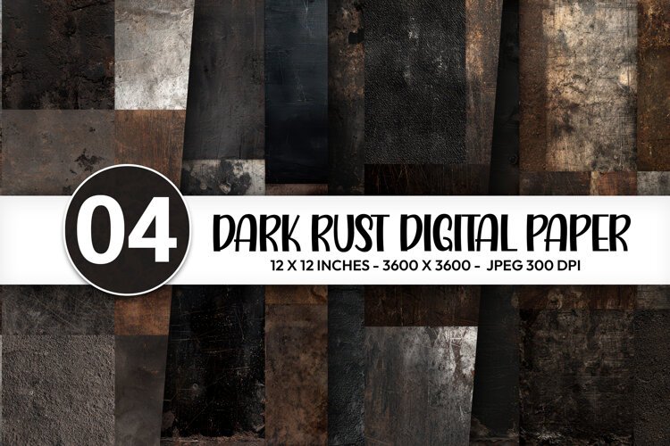 Dark Rust Digital Paper example image 1
