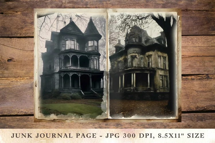 Printable Junk Journal Pages halloween 47