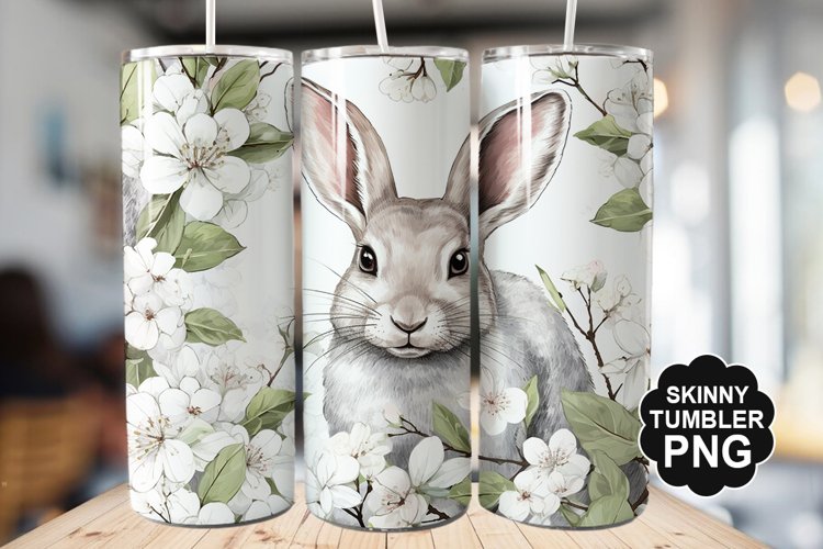 Easter Bunny Tumbler - Easter Day Tumbler PNG Design