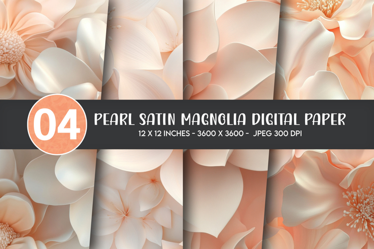 Pearl Satin Magnolia Digital Paper
