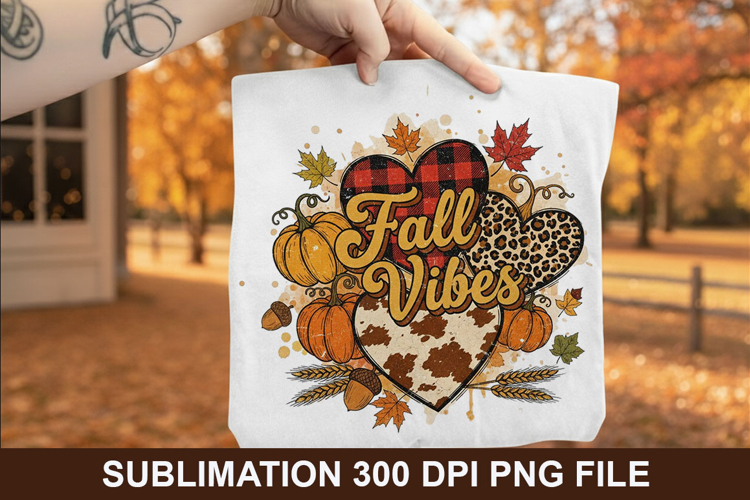 Fall Vibes Sublimation - Halloween PNG Design