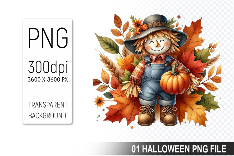 Autumn Clipart, Halloween Sublimation Clipart PNG