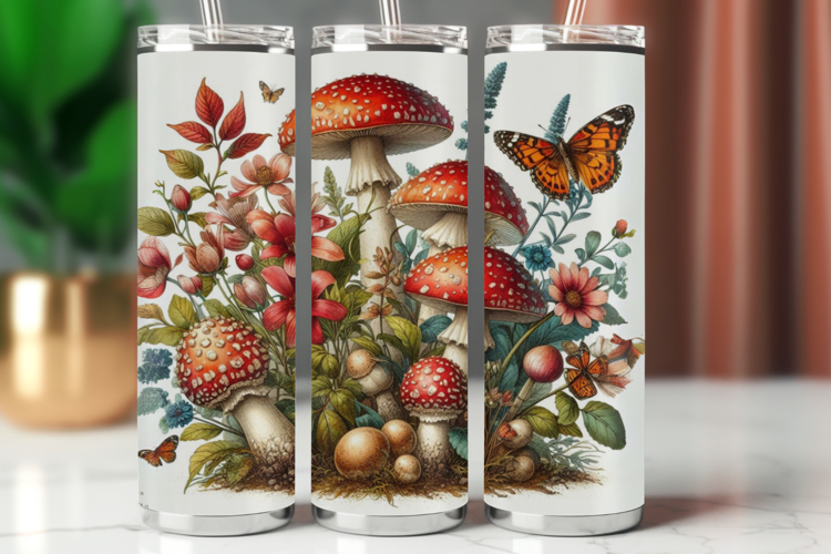 Tumbler Wrap 20 oz - mushroom