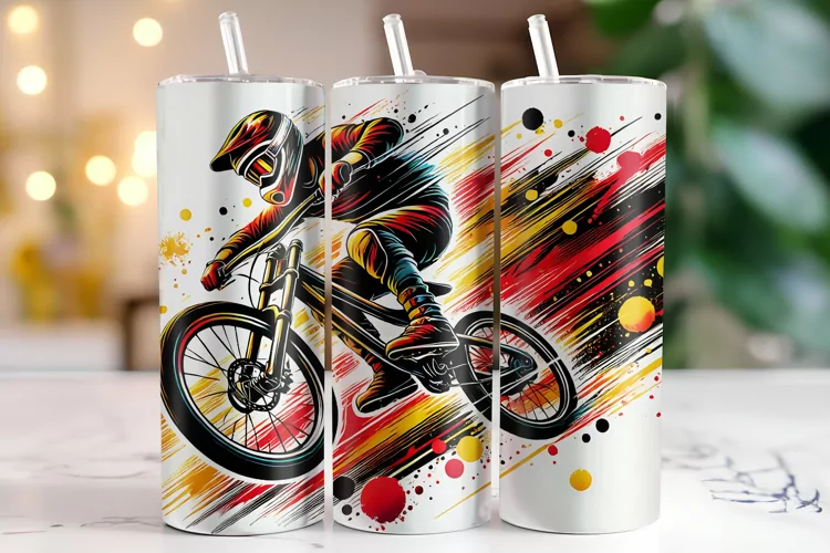 Cycling Tumbler Wrap | Sublimation | Tumblers