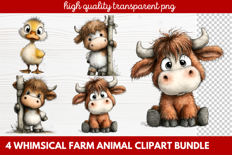 Farmhouse Animals Clipart Image 23
