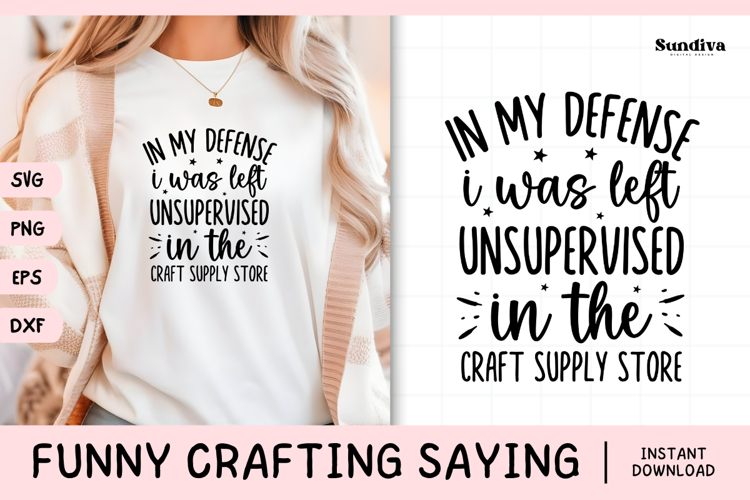 Funny Crafting Quote SVG For Crafter | Craft Supply Store