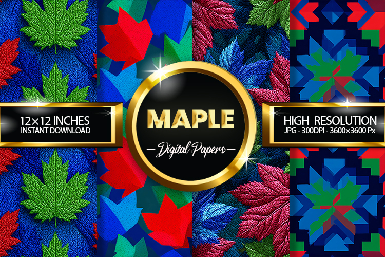 Maple Digital Papers - 04 variations