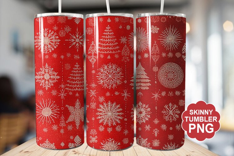 Christmas Red Tumbler | Christmas Tumbler Wrap