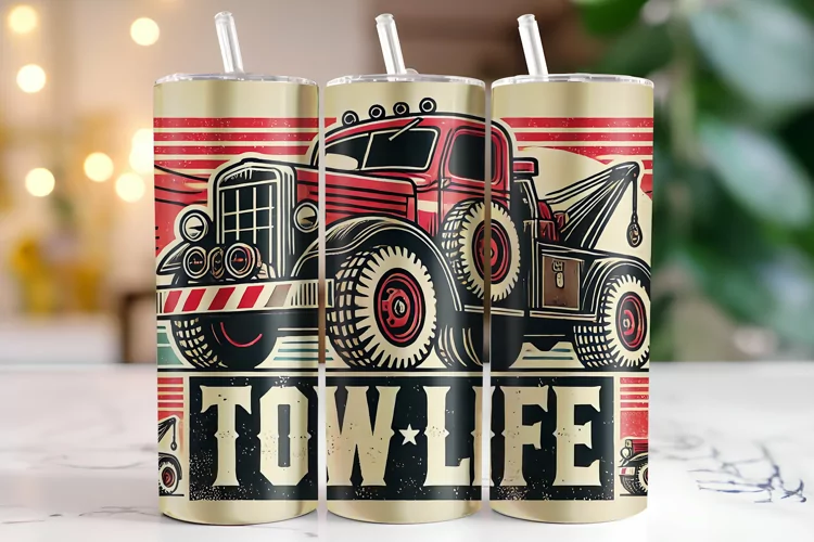 Tow Life Tumbler Wrap | Sublimation | Tumblers