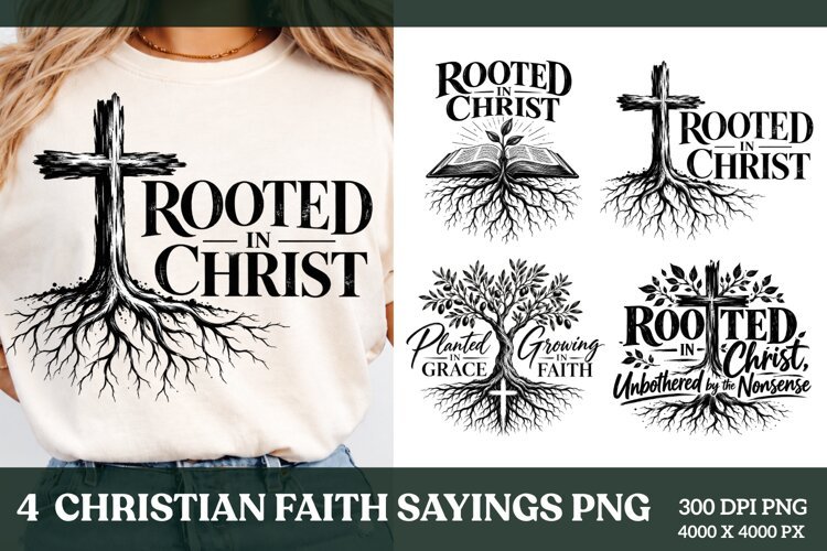4 Inspirational Christian Quotes PNG example image 1