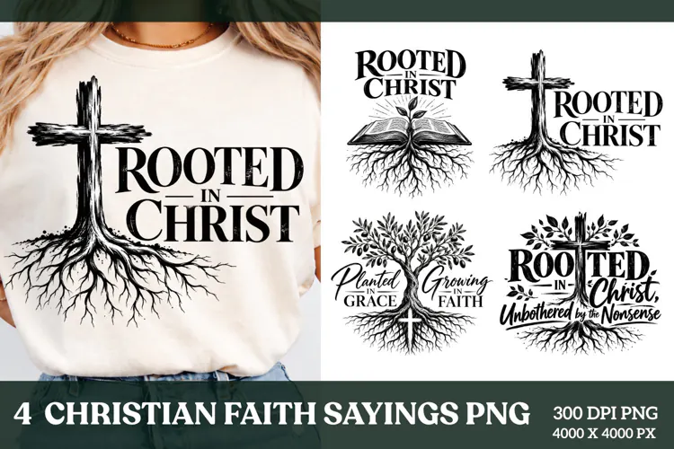 4 Inspirational Christian Quotes PNG