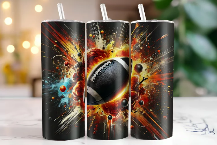 Football Tumbler Wrap | Sublimation | Tumblers