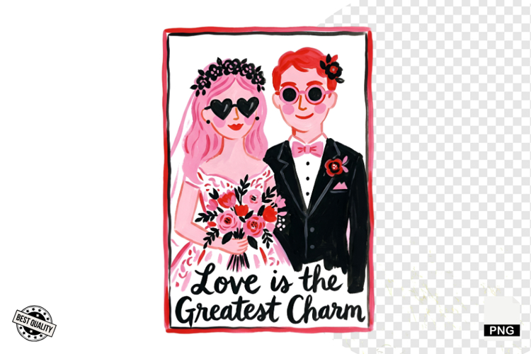 Summer Wedding Love Clipart example image 1